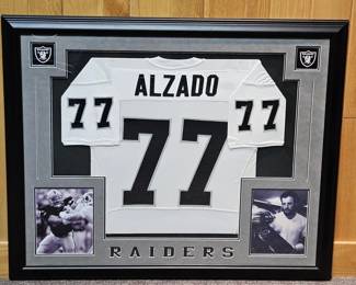 Lyle Alzado Raiders Jersey Display & Signed Card