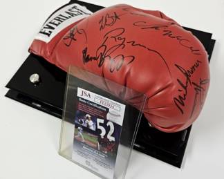 Multi-Boxer Signed Everlast Glove - JSA Cert