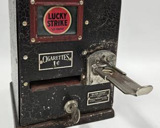 1930s Silver Comet 1 Cent Cigarette Vending Mach.