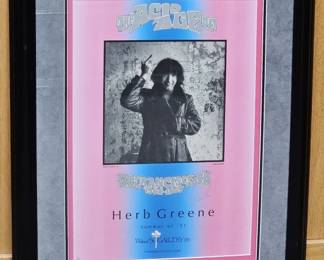 Herb Greene Signed Poster Feat. Jerry Garcia