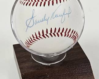 Sandy Koufax Signed Rawlings Baseball STAT Holo