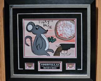 Goodfellas Henry Hill Signed Art Display