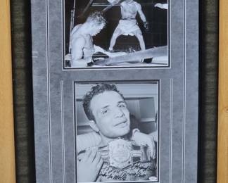 Jake LaMotta Raging Bull Autograph Display