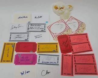 Lot of Hollywood Signatures incl Cher & Newhart