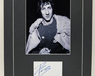 Pete Townshend Photo Print With Autograph Card