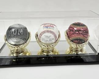 Florida Marlins Fotoball Set in Display