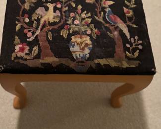 Needlepoint stool