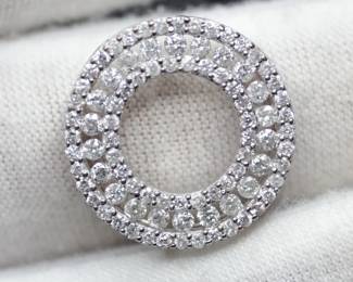 STERLING SILVER DIAMOND PENDANT