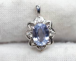 PLATINUM AND DIAMOND PENDANT