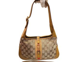 GUCCI MONOGRAM LEATHER PURSE