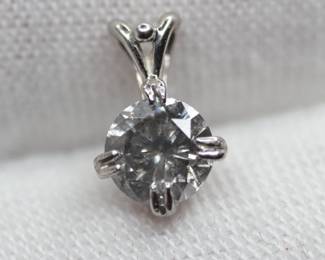 DIAMOND AND PLATINUM PENDANT