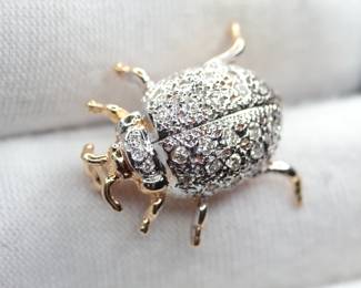 14K WHITE GOLD DIAMOND RING
