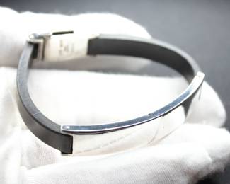GUCCI STERLING SILVER RUBBER BAND