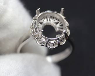 PLATINUM RING SETTING