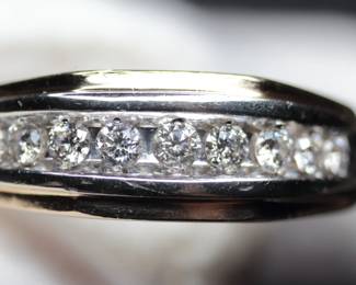 14K GOLD MENS DIAMOND RING
