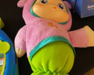 Pink/Green Plush Glow Worm