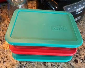 Assortment of Pyrex Tupperware