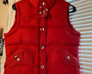 True Religion Red Puffer Vest
