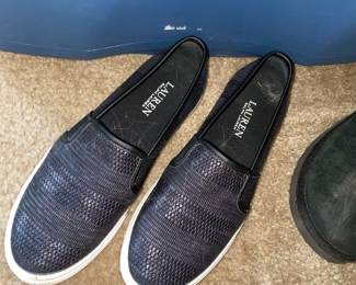 Lauren Ralph Lauren Jinny Black/White Slip-Ons