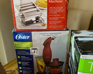 My Perfect Kitchen Pasta Machine, Oster Red Immersion Blender