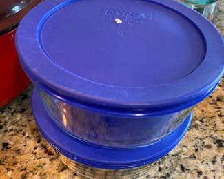 Assortment of Pyrex Tupperware