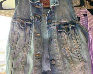 Levi Strauss Denim Button Up Vest