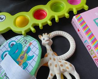 Assortment of Baby Toys, Teethers, Sensory Toys