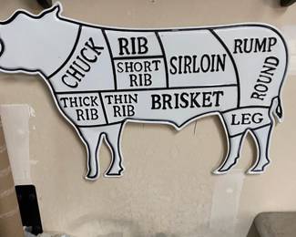 Cow Cut Rustic Wall Decor