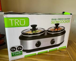 Tru Dual Crock Buffet Slow Cooker