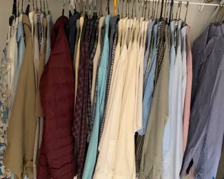 we are just starting to organize the clothing.  There will be men's and woman's apparel.