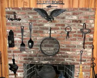 Fantastic assortment of cast iron wall decor