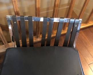 Close up leather chair