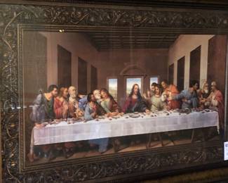 Large fancy frame Religious picture