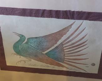 Large pair signed pictures