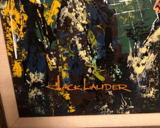 Vintage original Jack Lauder large painting