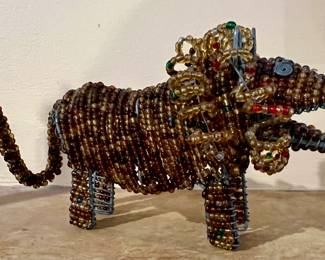 Hand Beaded Lion