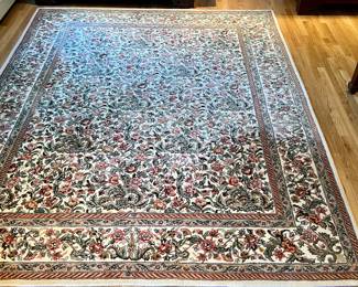 Area Rug (cream, pink, green)