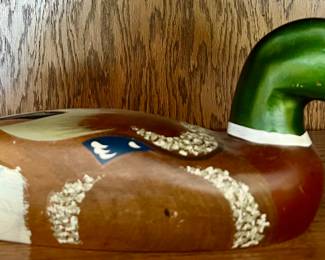 Hand Painted Carved Mallard Duck Decoy