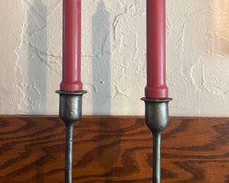 Wrought Iron Candlesticks