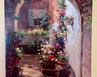 "Alleyway" Stretched Art Canvas