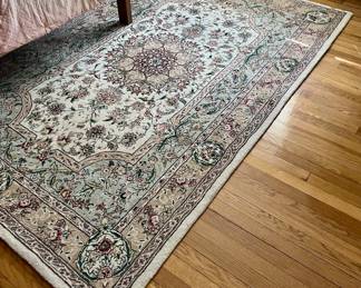 Area Rug (cream, pink, mint green)