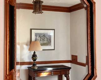 Gold & Black Accent Mirror