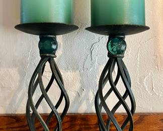 Twisted Metal Candlesticks