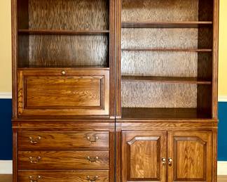 Pennsylvania House Bookshelf with Storage & Desk with Storage (this unit is two pieces)