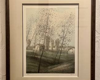 "Two Windows" Lithograph 73/150, Signed Kipniss with COA