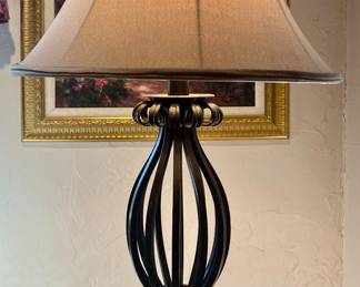 (2) Table Lamps with Marble Bases