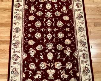 Rug (maroon, cream)