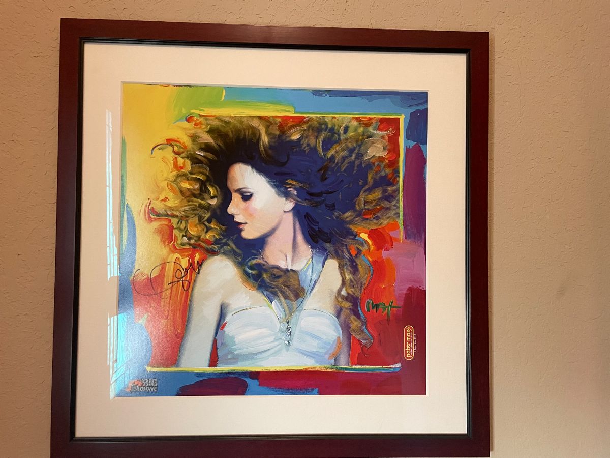 Peter Max design print signed 