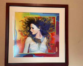 Peter Max design print signed 