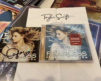 Autographed and documented cd booklet 